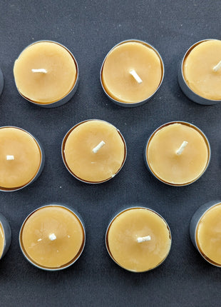 Hand-Poured Canadian Beeswax Tealights - 12 Pack